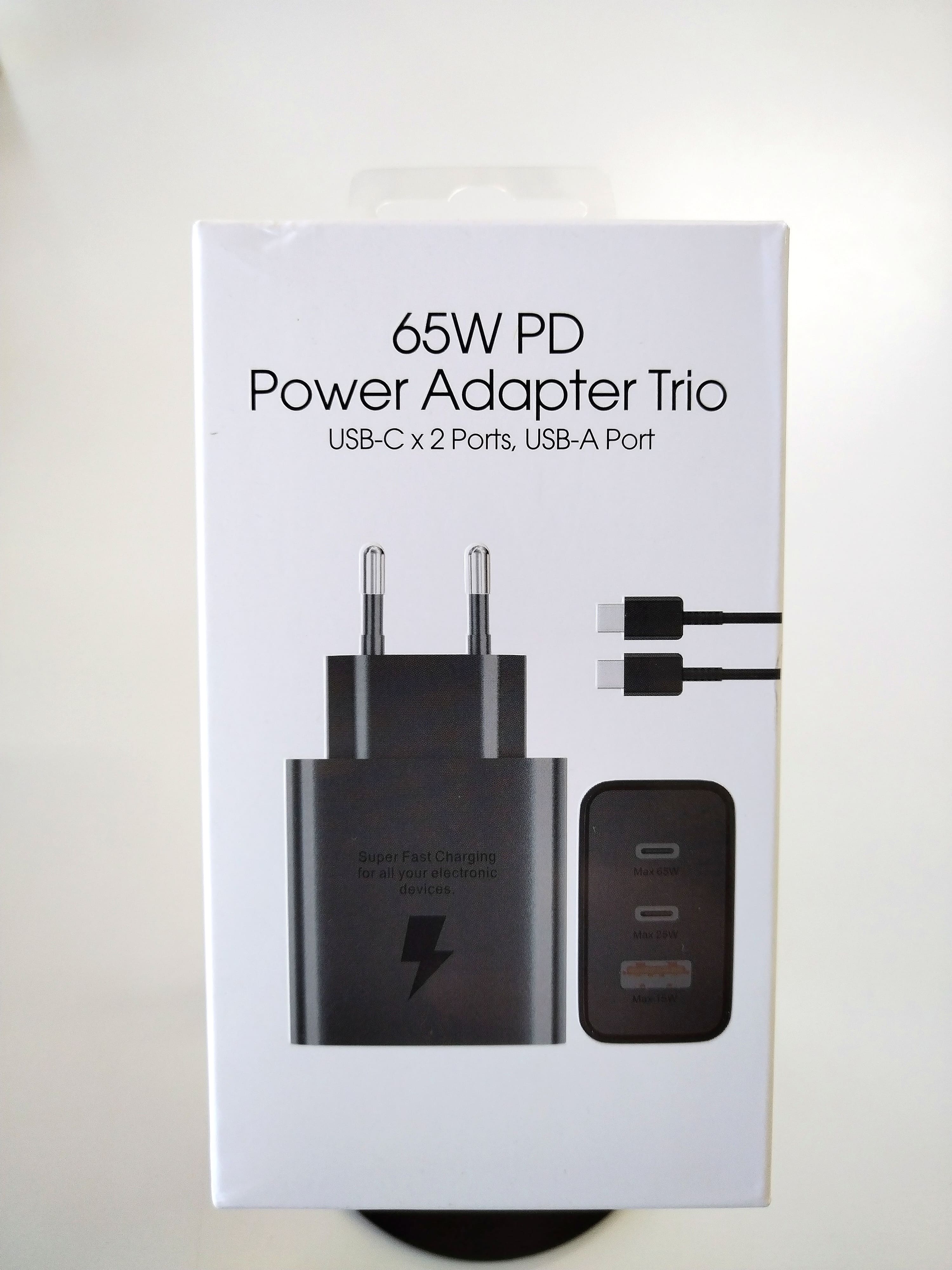 65W PD Power Adapter Trio Set